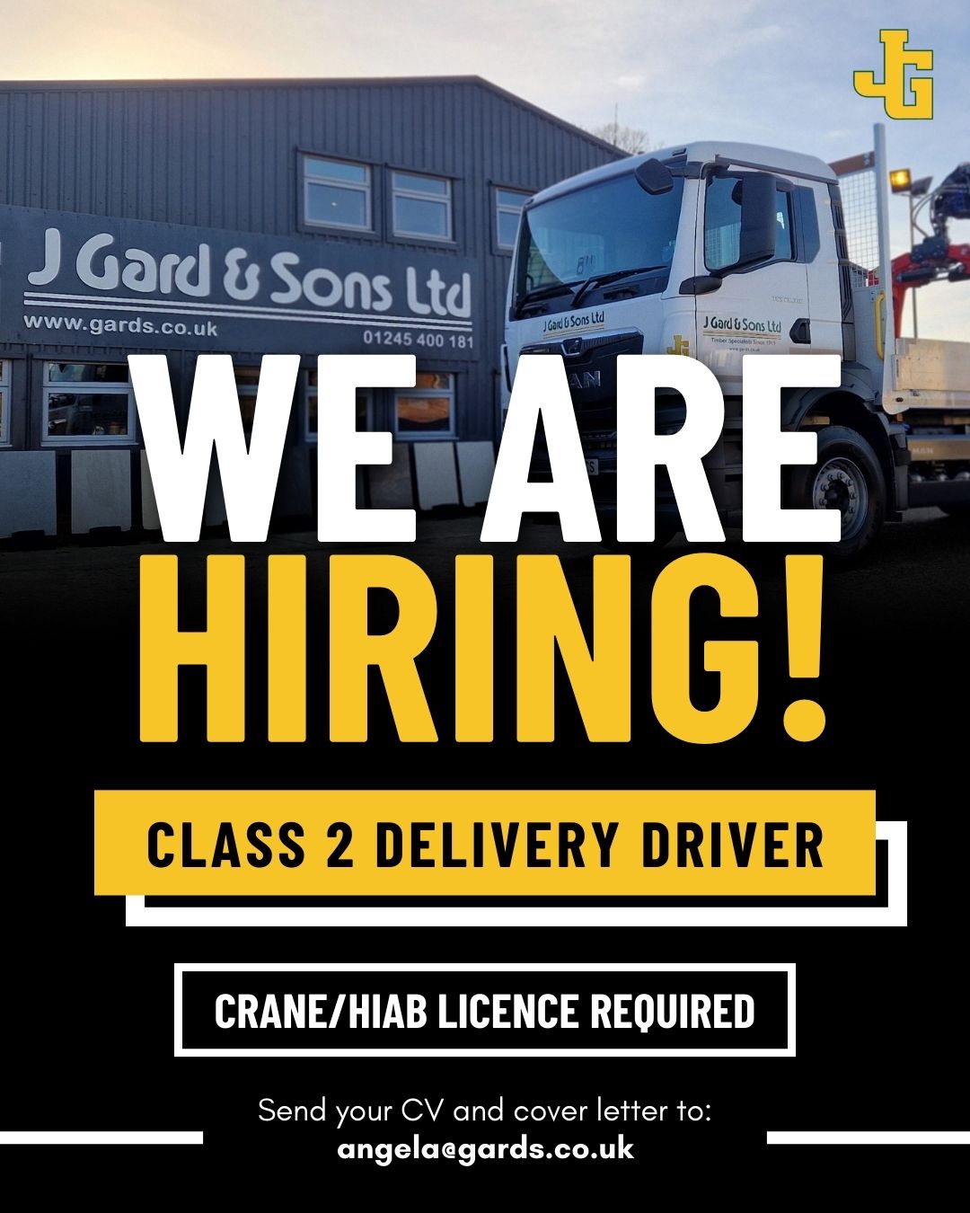 Driver Job in Essex - We're Hiring